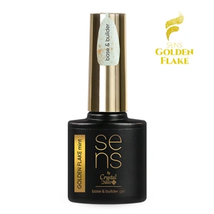 CRYSTAL NAILS SENS GOLDEN FLAKE BASE GEL - MINT 10ML főképe